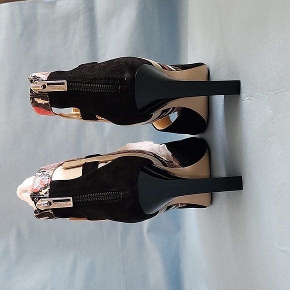 Calvin Klein Black Muilt Color Heel Shoe - Picture 4 of 6